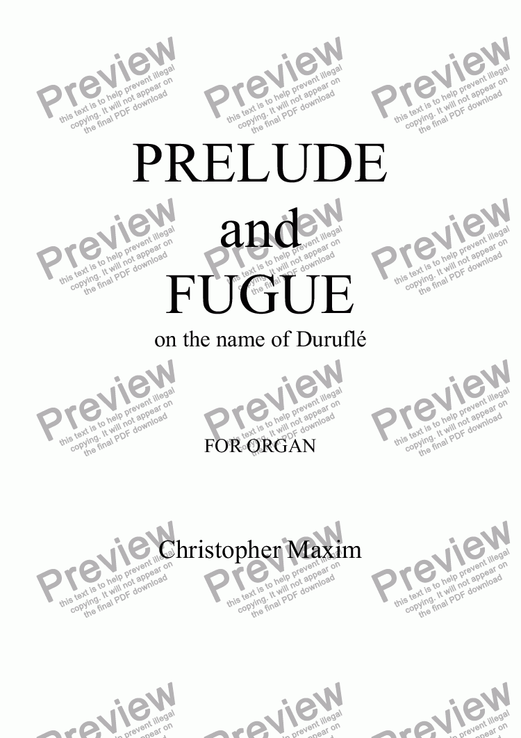 Durufle Prelude Fugue Alain Pdf Download